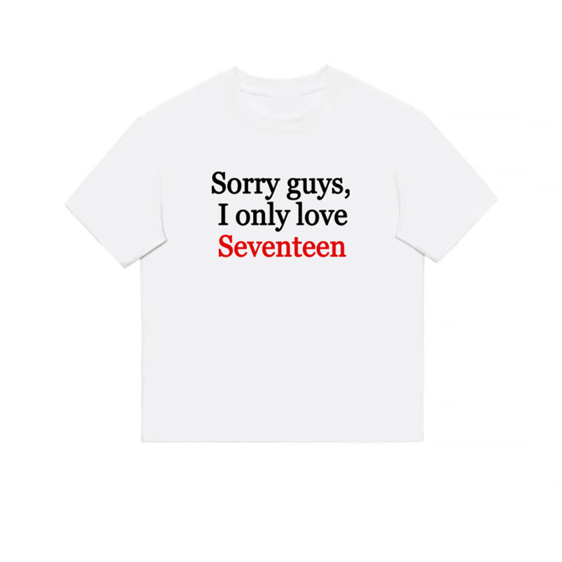 SEVENTEEN CARAT Funny Support Slogan T-shirt officialsvtshop