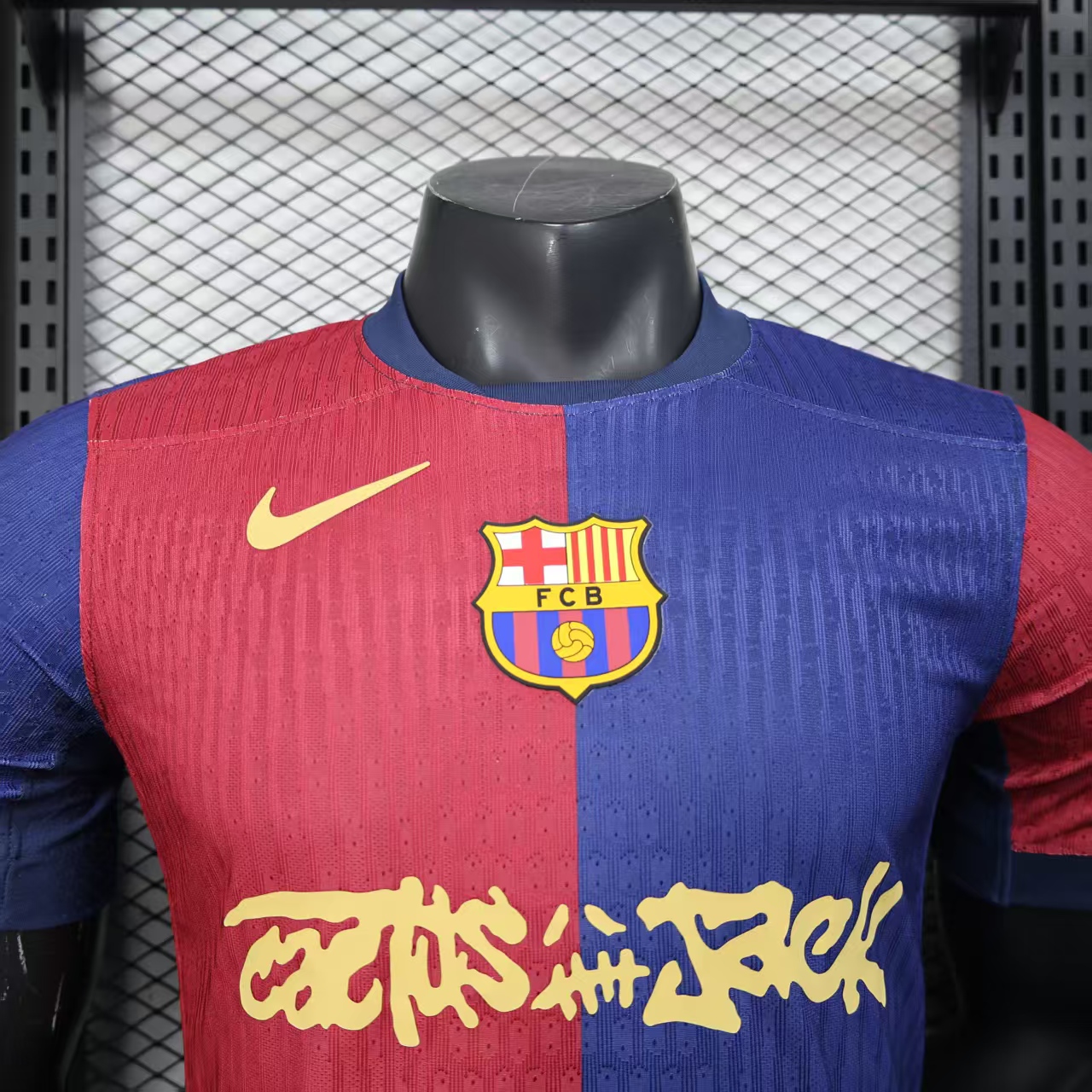 24/25 Barcelona Home New Sponsor Player Version Football Shirt Thai Quality