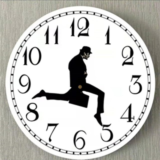 Ministry Of Silly Walk Wall Clock