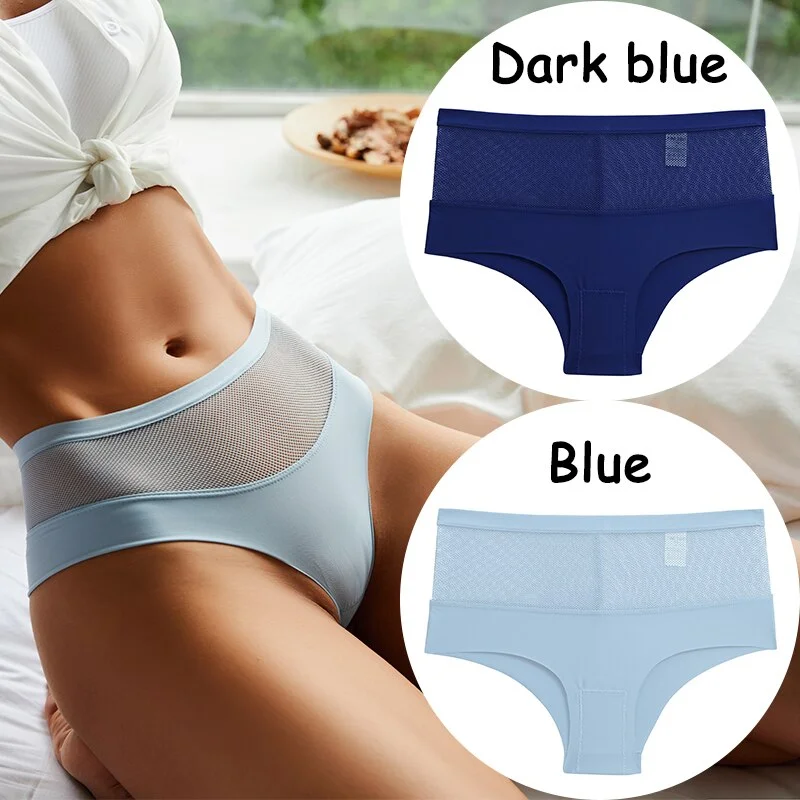 Billionm Lace Panties High Waist Women's Underwear Mesh Perspective Sexy Panties Female Briefs Girls Intimates Sexy Lingerie