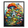 (Big Size)[Brand]Mushroom Room - 14CT Stamped Cross Stitch - 50*63cm