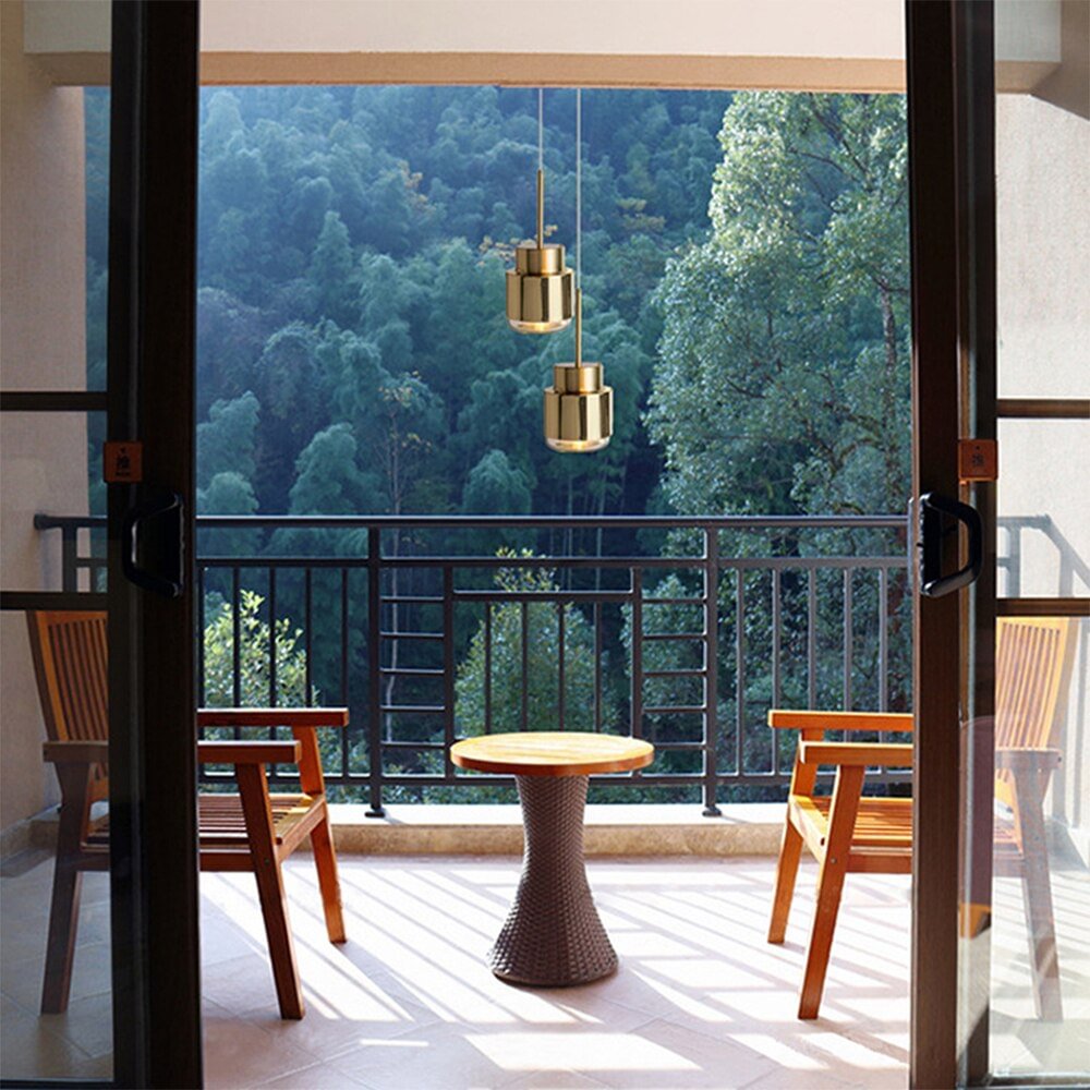 Pendant Lights Hanglamp Hanging Lamp Nordic Lamp Golden Restaurant Bedroom Bedside Metal Simple Postmodern Creative
