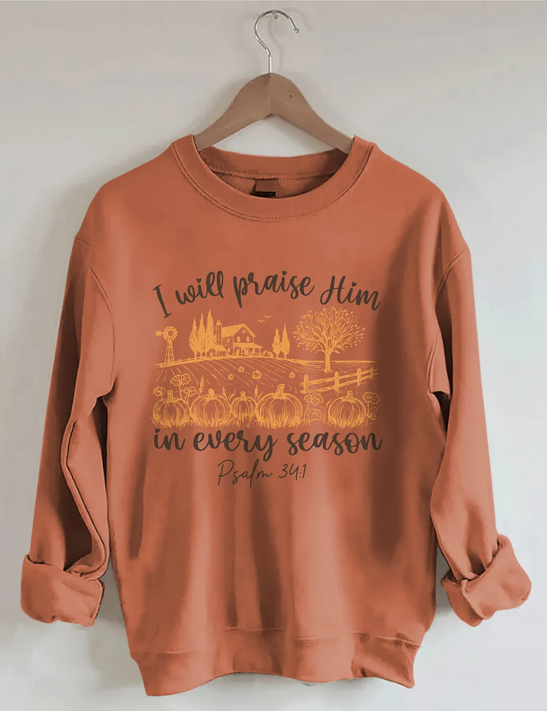Bible Verse Fall Pumpkin Sweatshirt