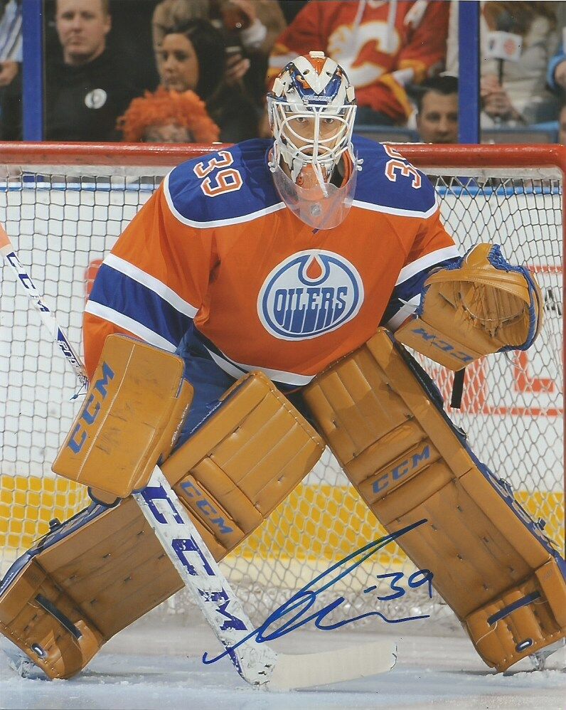 Edmonton Oilers Anders Nilsson Autographed Signed 8x10 NHL Photo Poster painting COA A