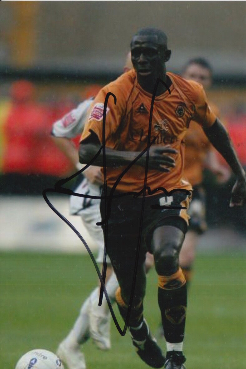 WOLVES HAND SIGNED SEYI OLOFINJANA 6X4 Photo Poster painting 1.