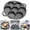 7-Cup Cast Iron Egg Frying Pan Non Stick Pancake Pan Omelet Pan Egg Cooker