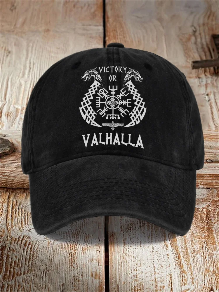 Unisex Victory Or Valhalla Vegvisir Cap