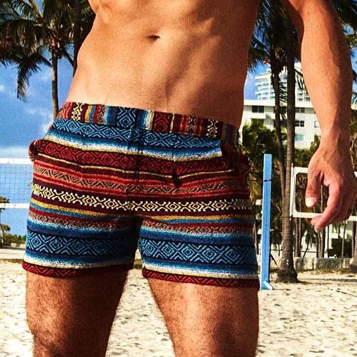 Ethnic Pattern Statement Shorts a5ea