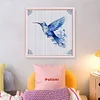 Blue And White Porcelain Hummingbird-11CT Stamped Cross Stitch 40*40cm