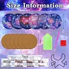 6pcs DIY Starry Sky Diamond Painting Acrylic Coasters