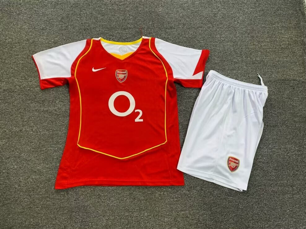 2004/2005 Retro Kids Size Arsenal Home Football Shirt 1:1 Thai Quality mysite