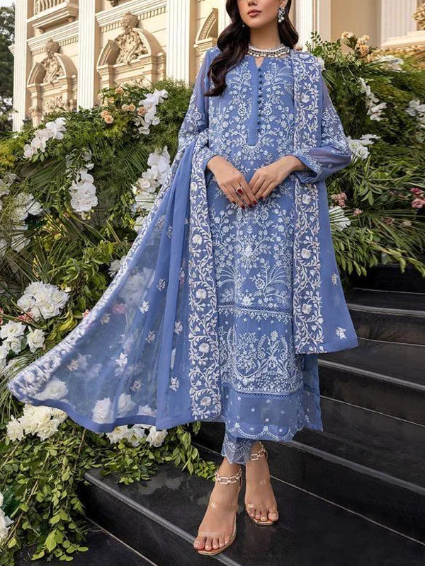 High Quality Elegant Mesh Breathable Eid Lawn Collection Ladies Suit