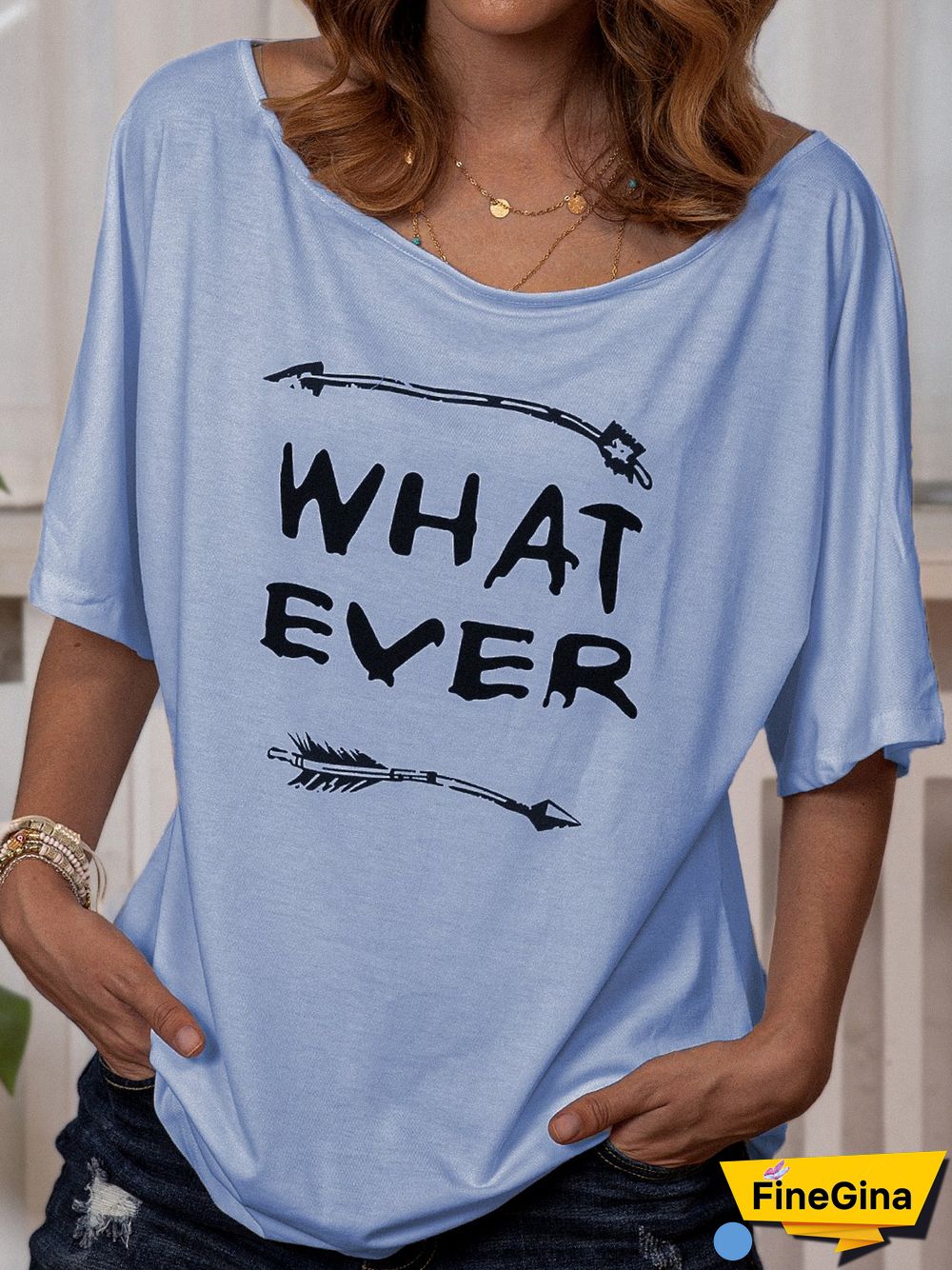 White Casual Cotton-Blend T-shirt