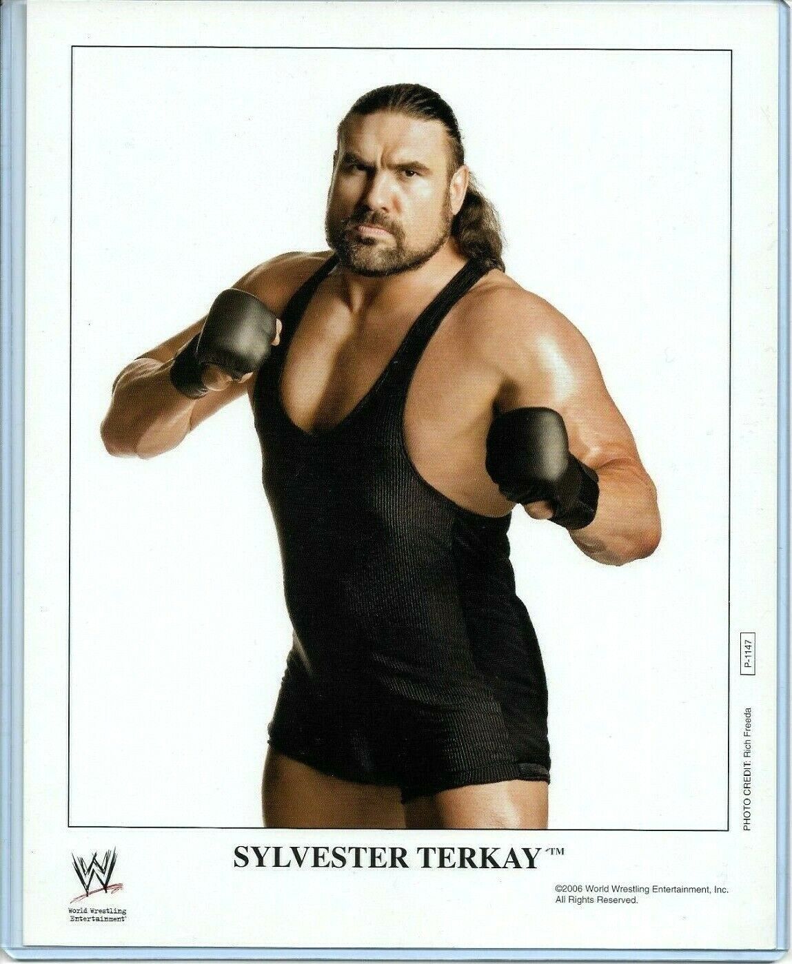 WWE SYLVESTER TERKAY P-1147 OFFICIAL LICENSED ORIGINAL 8X10 PROMO Photo Poster painting RARE