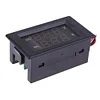 DC 0-300V Voltmeter 20A Ammeter Car LCD Digital Dual Display Monitor(Black)