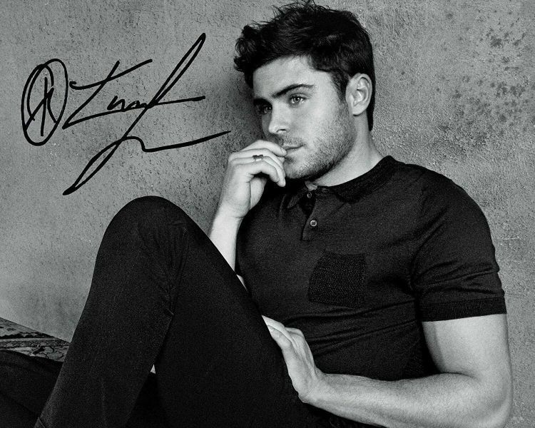 Zac Efron Autograph Signed Photo Poster painting Print