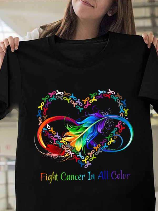 Breast Cancer Awareness Print T-Shirt