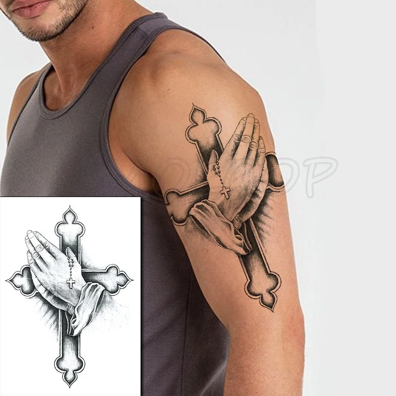 Temporary Tattoo Stickers Scorpion Pyramid Roman Bell Fake Tatto Waterproof Tatoo Back Leg Arm Belly Big Size for Women Men Girl