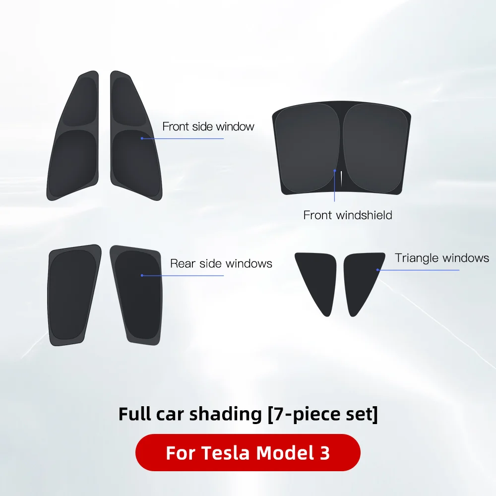 YONZEE Tesla Parasol Front Sunshade Awning For Tesla Model 3/Y