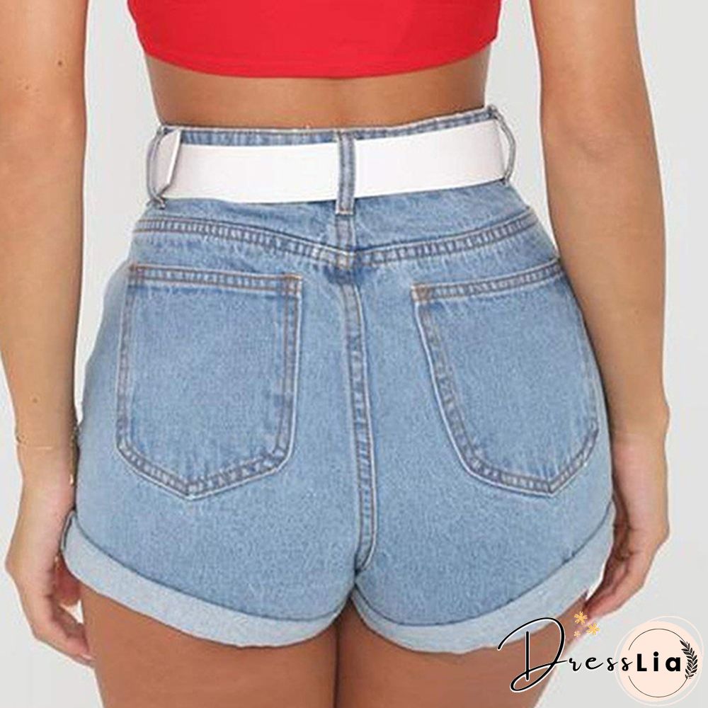 Women Denim Shorts Summer Fashion Slim Skinny Short Pants Beach Stretch Shorts Jeans