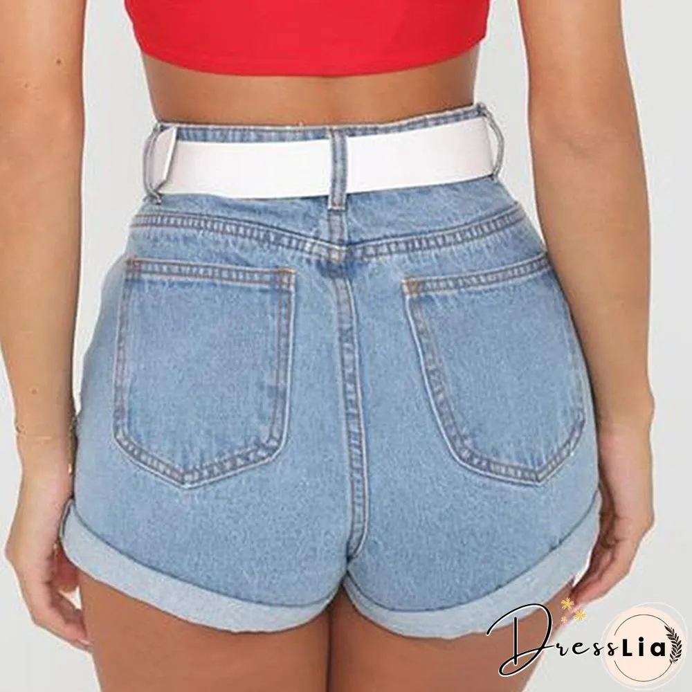 Women Denim Shorts Summer Fashion Slim Skinny Short Pants Beach Stretch Shorts Jeans