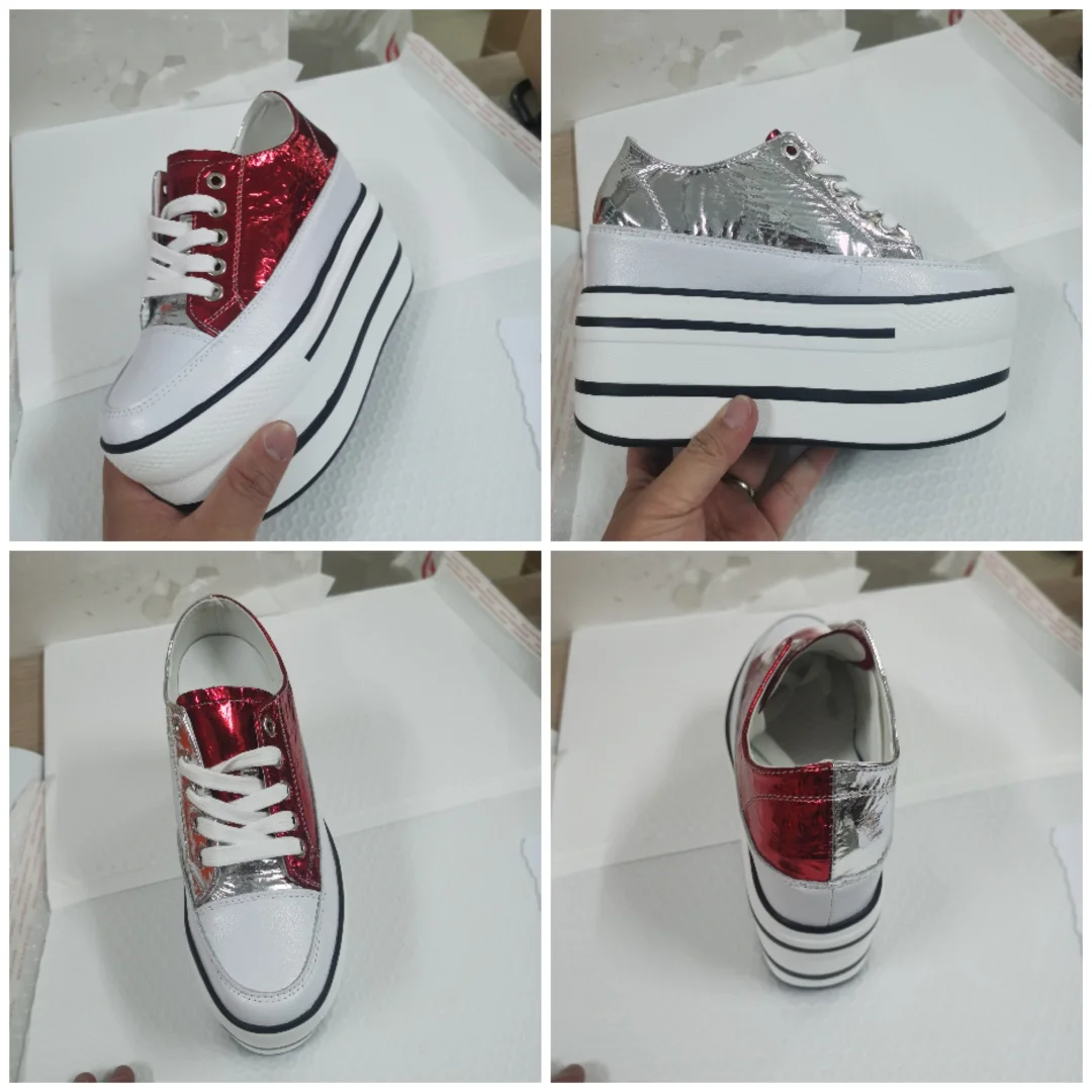 Fujin Single Shoes Women's 2021 Fashion Double Purpose White Shoes Platform Spring Thick Bottom Breathable Women Casual Shoes