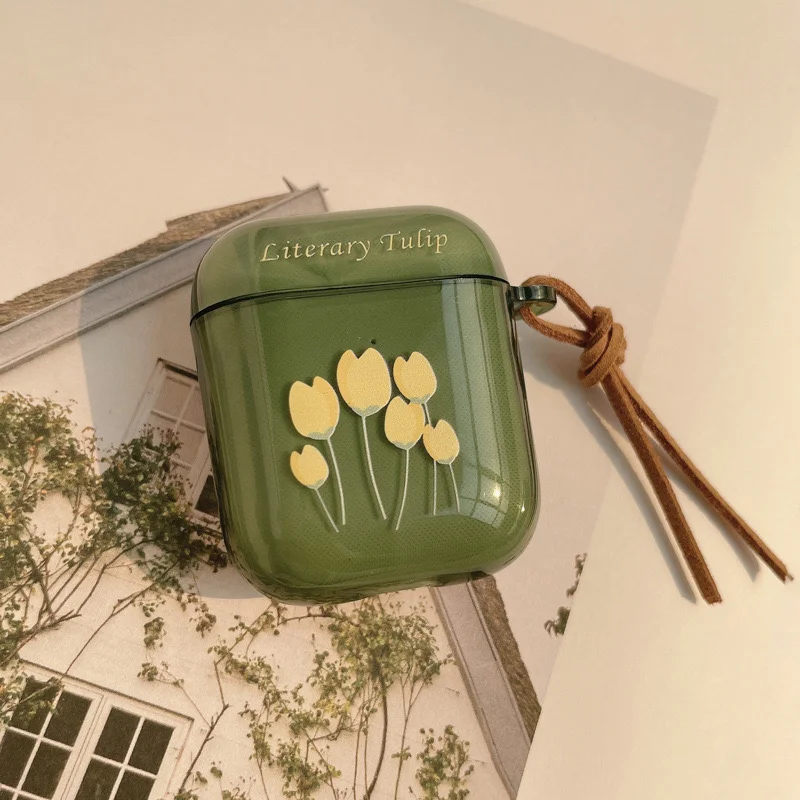 Literary Tulip AirPods Case