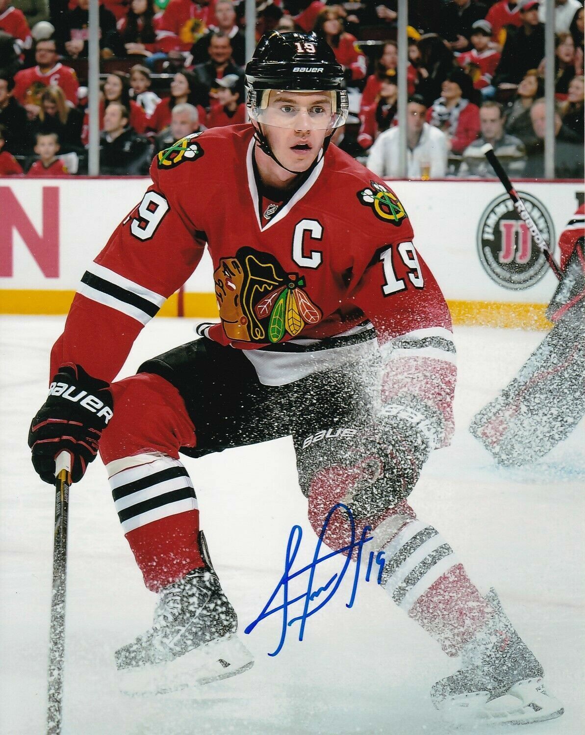 Jonathan Toews Autographed Signed 8x10 Photo Poster painting ( Blackhawks ) REPRINT