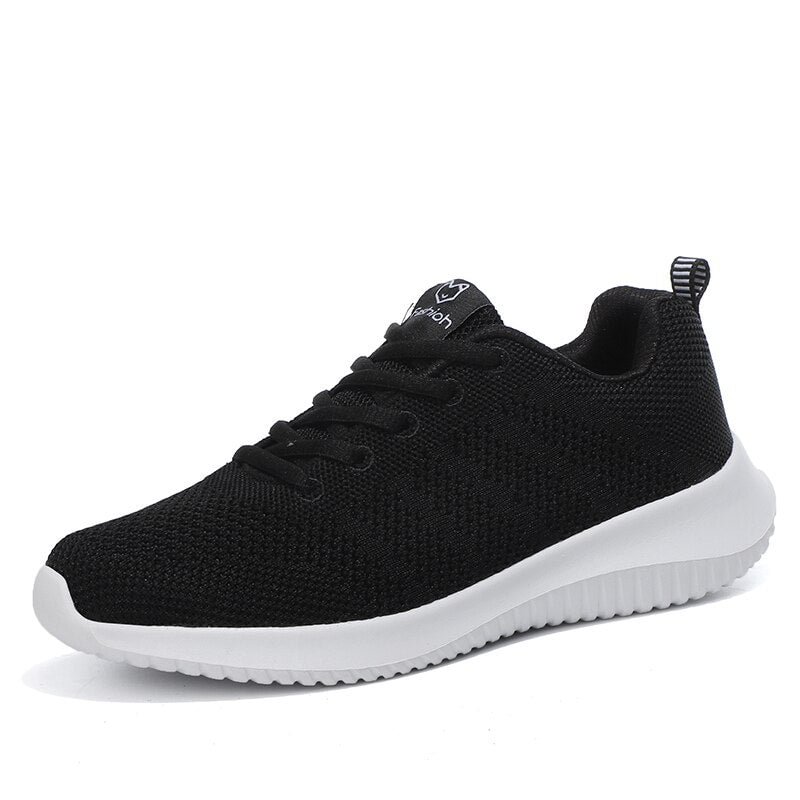 VEAMORS Ladies Walking Shoes Soft Breathable Ladies Lightweight Sports Flat Shoes Mesh Cloth Comfortable Outdoor Jogging Women