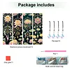 4 pi&egrave;ces lotus attrape-r&ecirc;ves en lotus, marque-page de peinture en diamant avec pendentifs en cristal, marque-page en peinture en diamant, forme sp&eacute;ciale pour la cr&eacute;ation DIY, fournitures d&rsquo;artisanat pour adultes