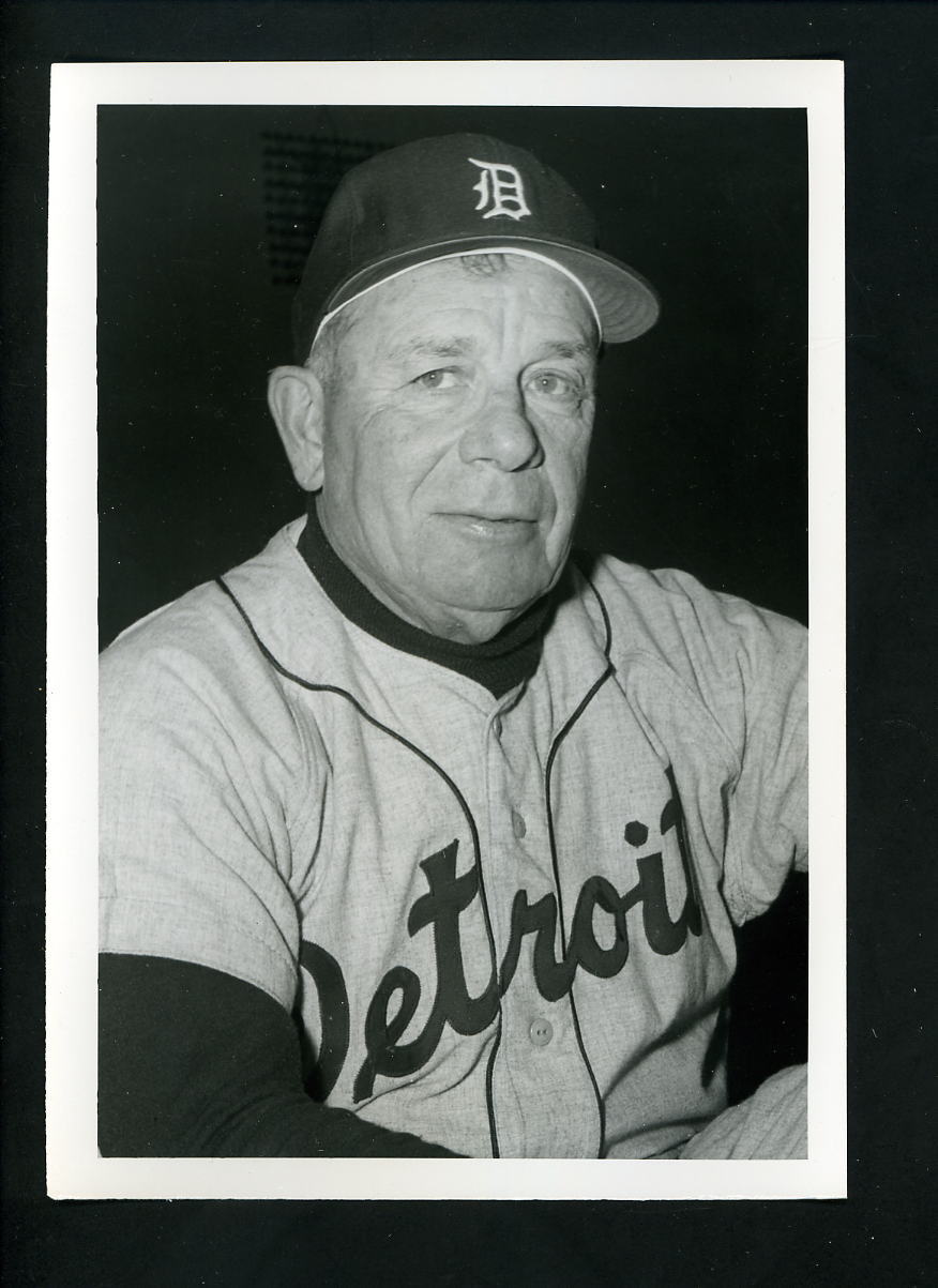 Jimmy Dykes circa 1959 Press Original Photo Poster painting by Don Wingfield Detroit Tigers