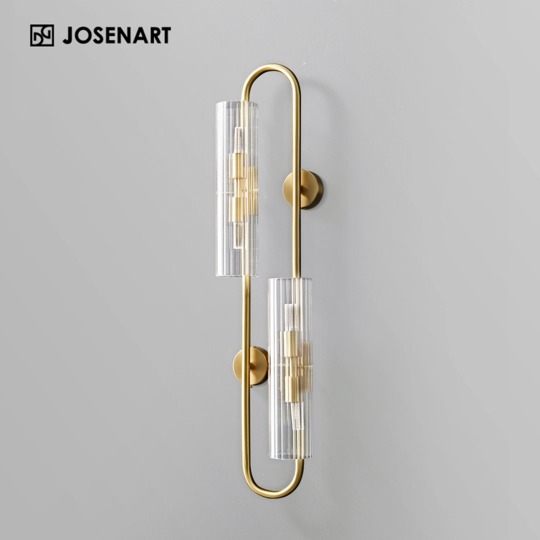 Minimalist Glass Shade 4-Light Sconce