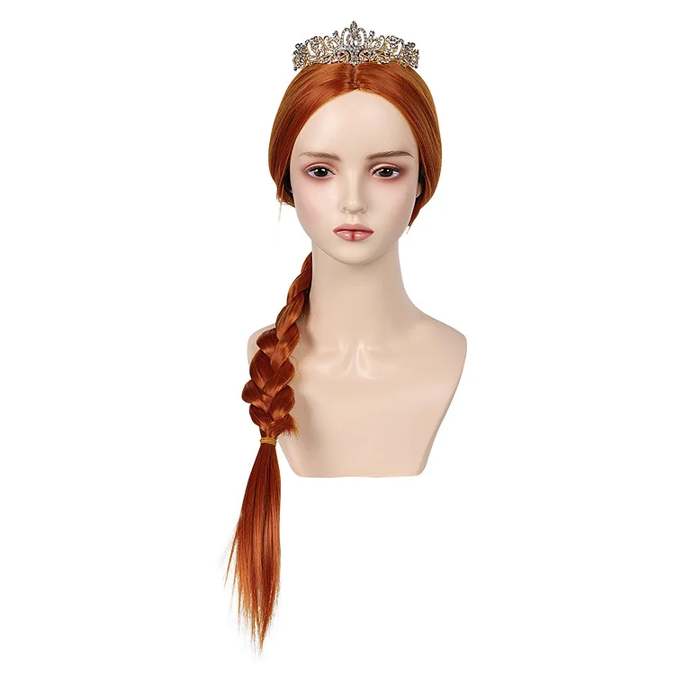 Shrek Fiona Princess Wig Crown Cosplay Accessories Halloween Carnival Props