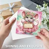 6PCS DIY Diamond Art Greeting Cards Congratulations Cards & Gifts (Mouse)