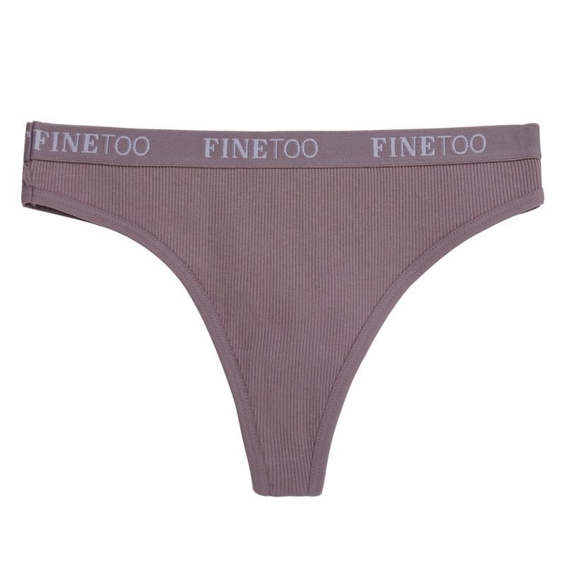 Cotton Panties Women Underwear Sexy G-String Lingerie Female Thong Underpants Briefs Finetoo Brand Intimates T-back Girls Pantys