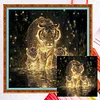 Tiger Family-14CT Counted Cross Stitch 40*40cm/15.75*15.75in