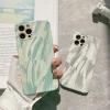 Aesthetic Art Painting Leather Touch Phone Cases for iPhone 7-14
