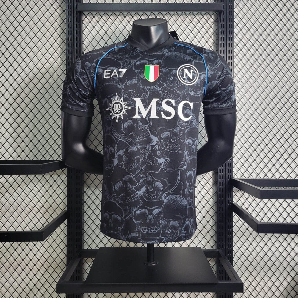 2023/2024 Player version Napoli Halloween Black Soccer Jersey 1:1 Thai Quality mysite