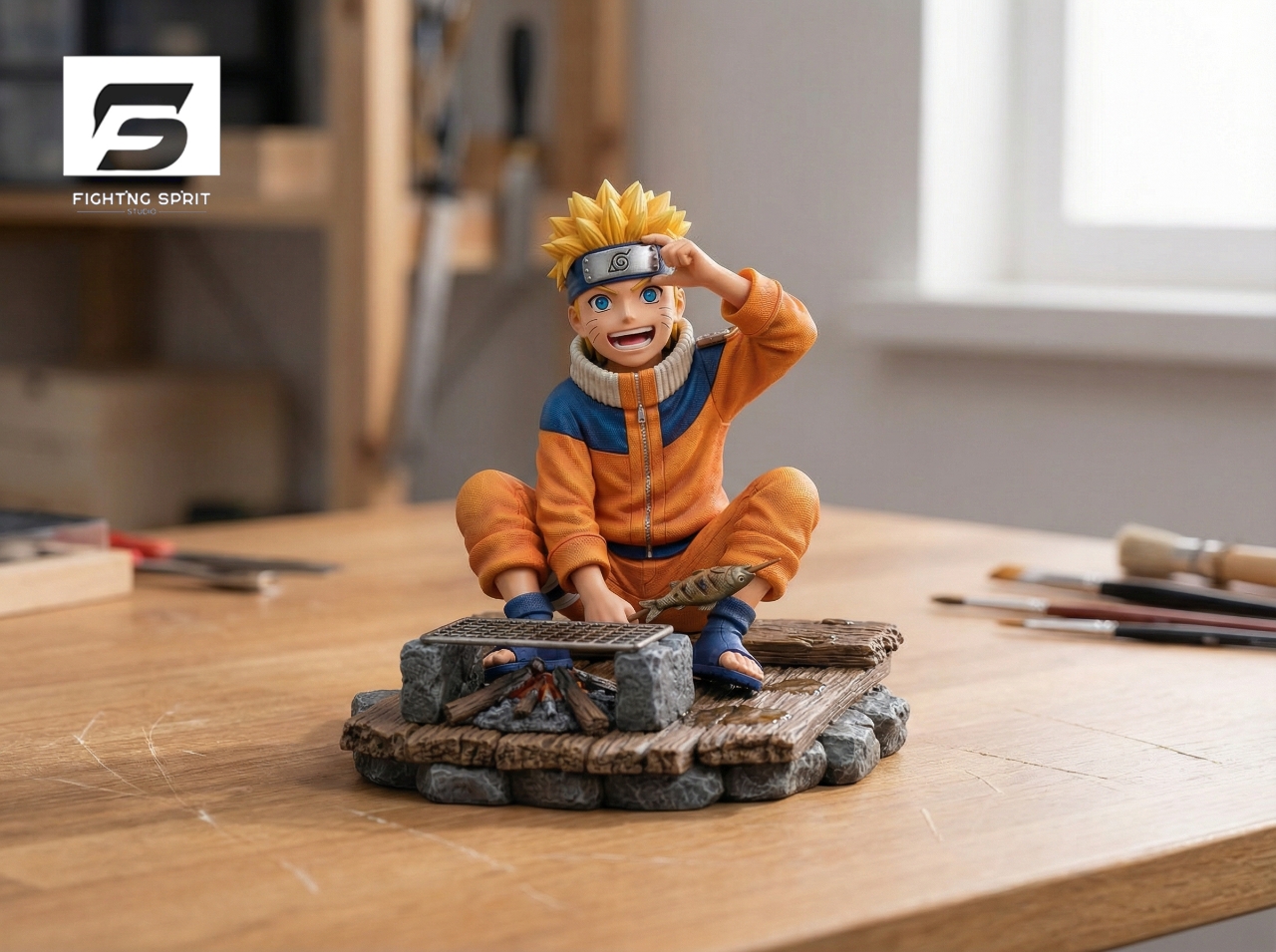 Fighting Sprit Studio - ​​생선구이를 먹는 우즈마키