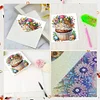 6Pcs Diamond Painting Cake Diamond Painting Greeting Card for Adults Beginners