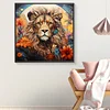 Diamond Painting-DIY Full Round Drill Field Lion