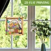 (US Local)Acrylic Flower Basket DIY Hanging Diamond Art Kits Wall Door Decor