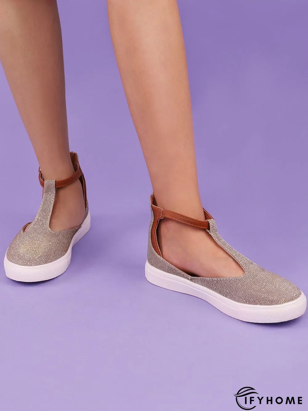 Summer Sandals Round Toe Shoes with Adjustable Buckle | IFYHOME