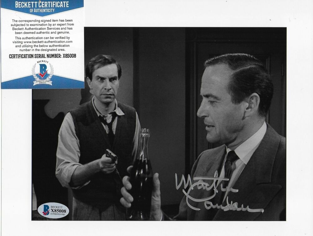 Martin Landau Twilight Zone Original Signed 8X10 Photo Poster painting #3 w/Beckett