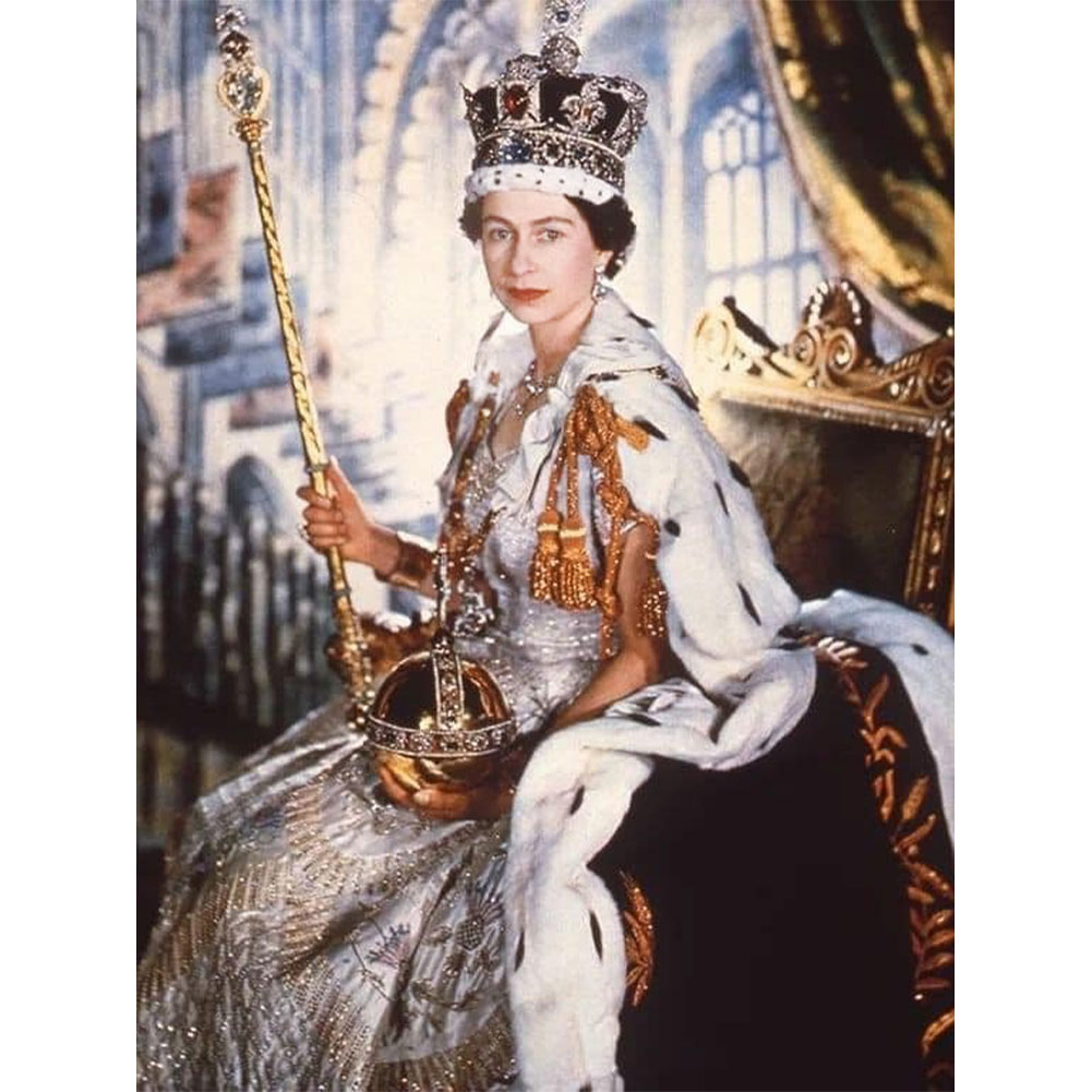 Queen Of England 50*70CM(Canvas) Full Round Drill Diamond Painting gbfke