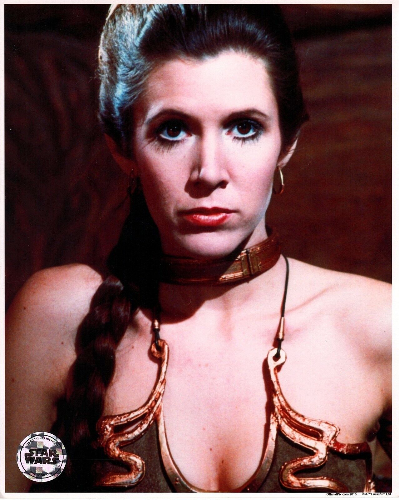 CARRIE FISHER Unsigned 8x10 Photo Poster painting Star Wars Official Pix Princess Leia OPX 2015