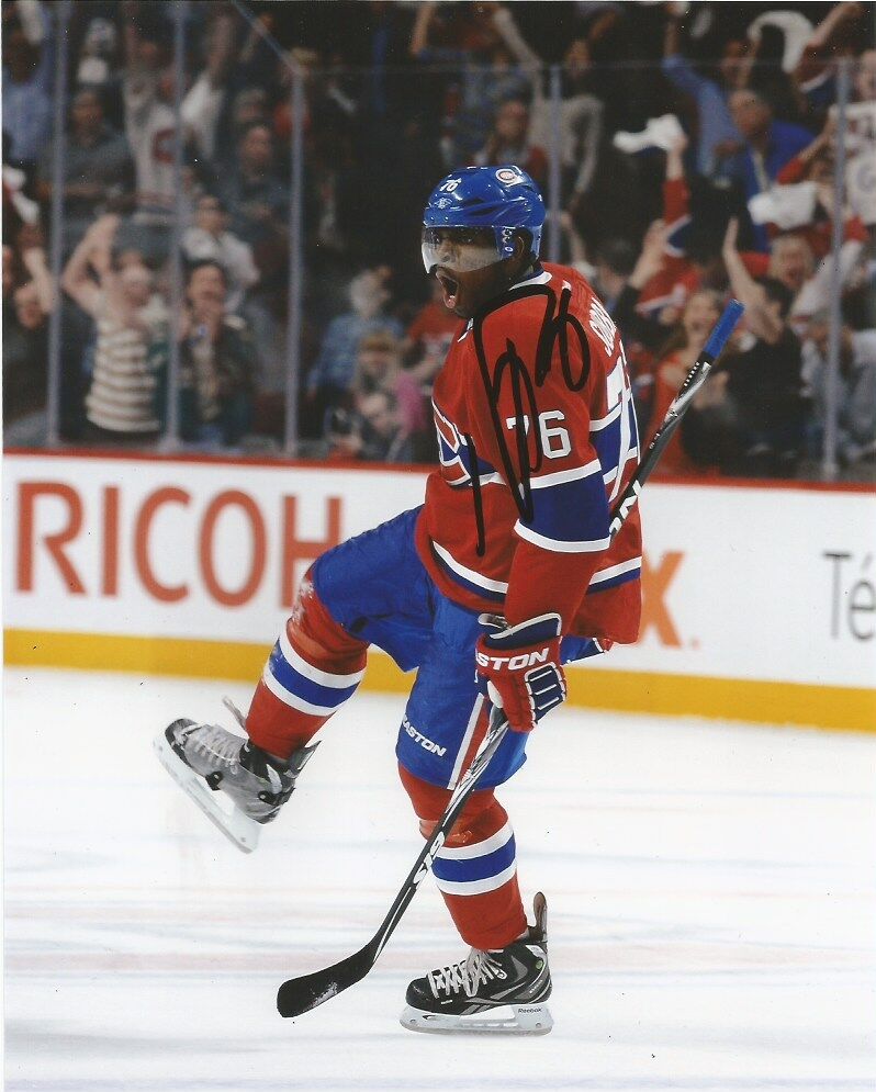 Montreal Canadiens PK Subban Signed Autographed 8x10 NHL Photo Poster painting COA C