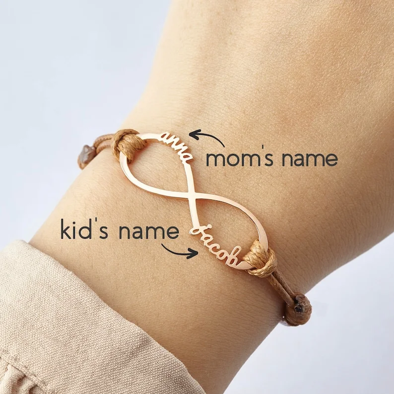 Mom Bracelet, New Mom Gift,  Mothers Bracelet With Kids Names, Mother Daughter Bracelet, Personalized Mothers Day Gift, Gift For Mom