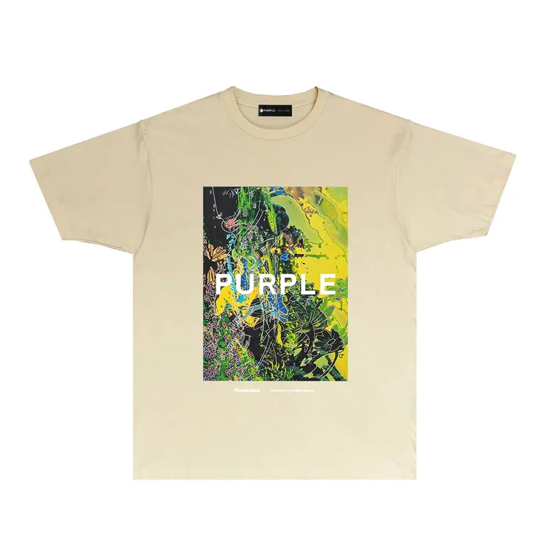 Purple 2023 new fashion T-shirt short sleeves