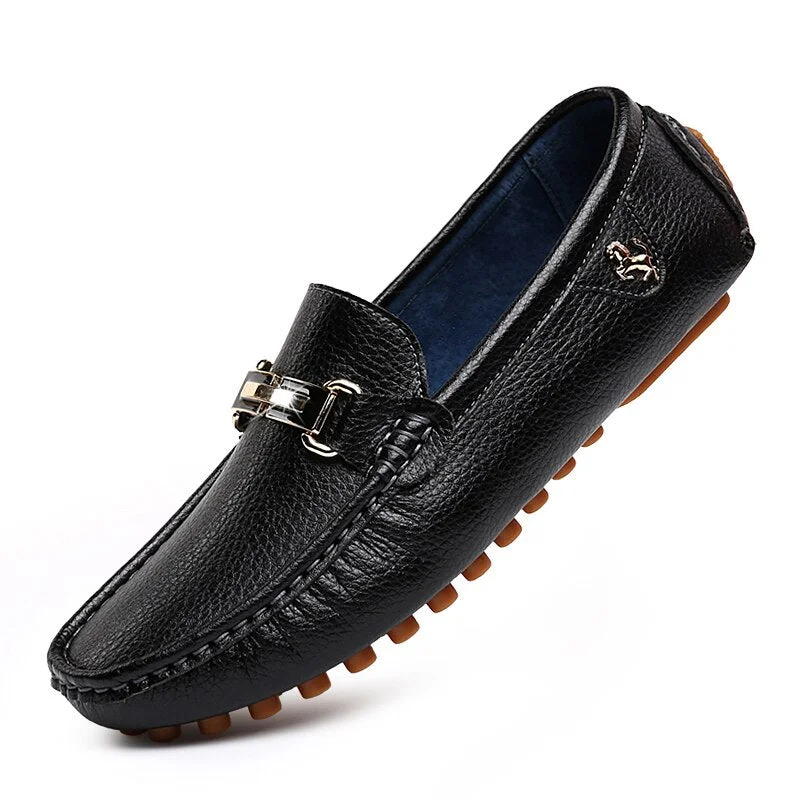 YRZL Size 48 Loafers Men Luxury Fashion Driving Black Loafers Male Slip on Shoes Comfy Casual Moccasins Men Loafers